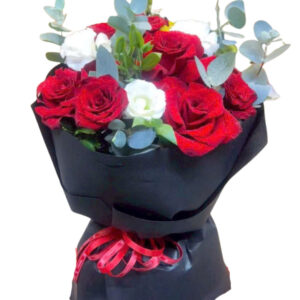 Bó hoa hồng đỏ 10 bông